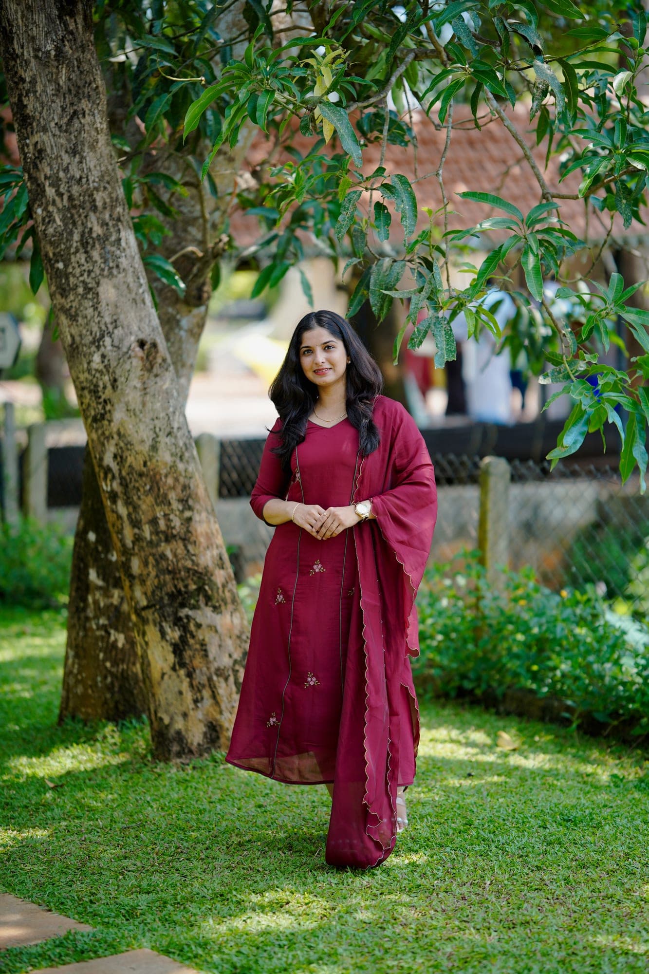 Ruby Grace – Mul Chanderi Dress Set